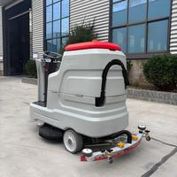 Machine de nettoyage de sols de haute qualité 860 mm avec deux brosses pour usine, autolaveuse à batterie pour entrepôt