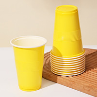 Gobelet en plastique coloré de 16oz avec couvercle Gobelets de stade en plastique personnalisés Verres jetables pour eau, thé, soda, vin, bière pour les fêtes