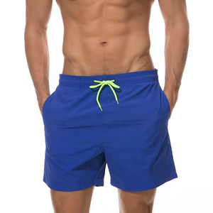 Pantalones cortos deportivos de playa informales de alta calidad para hombre, 15 colores sólidos, impermeables, transpirables, con logotipo personalizado, ecológicos - Product Image 2