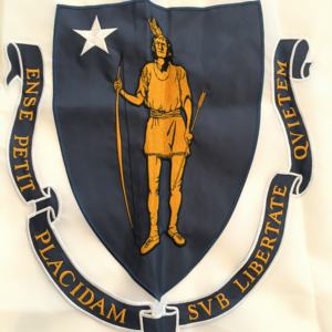 3x5 英尺马萨诸塞州州旗刺绣户外重型美国州旗耐用牛津布加固孔眼爱国主题 - Product Image 4