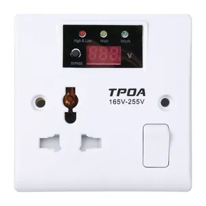 Wall Mounted Single Phase Relay 220V Automatic Voltage Stabilizer Regulator Protector For Household Appliance