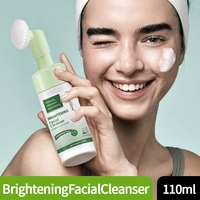 Nettoyant Moussant Visage Purifiant et Éclaircissant à l'Acide Salicylique et à l'Acide Kojique Fermentés, Anti-Acné, Équilibrant le Sébum et Purifiant en Profondeur les Pores
