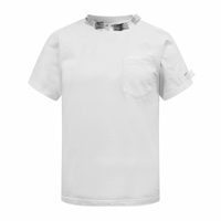 Nouveau T-shirt décontracté pour homme en coton surdimensionné à manches courtes, col rond, avec imprimé style streetwear 'Film Screens' en plastisol et poche.