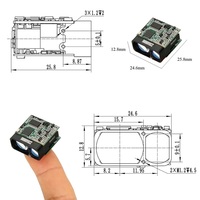Module de télémètre laser Mini 1500m, impulsion série, capteur de distance 1000 mètres, UAV, module de télémètre laser 1 km avec 905nm