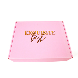 卸売ロゴピンクブラウン化粧品出荷包装クラフト段ボールスキンケアPrメーラー紙箱 - Product Image 6