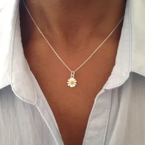 طوق شخصي, طوق شخصي ماركة (personalizado de plata de ley a capas collar con dije de sol)