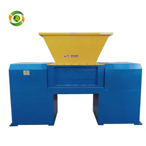 Car Bumper Metal Waste Double Shaft Plastic Shredder For Washing And Recycling Line