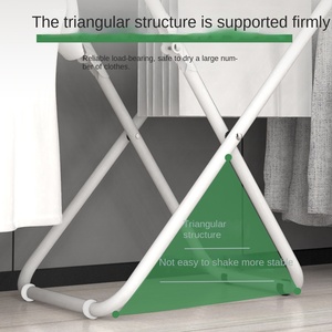 Vente chaude pliable fer grand porte-<span class=keywords><strong>linge</strong></span> vêtements étendoir support tissu support tissu support étendoir - Product Image 4