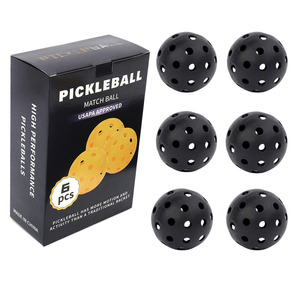 Pickleball <b>Match</b> Ball 74mm 40 Holes Usapa Approved Training Balls 6 Pcs High Performance - Product Image 1