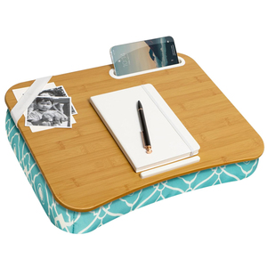 Thiết kế bàn Lap với giá đỡ điện thoại và gờ thiết bị-lưới mắt cáo-Phù hợp với máy tính xách tay 15.6 inch - Product Image 1