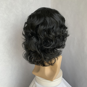 Peluca LIWANGLONG HAIR de Fibra Sintética Resistente al Calor, Corte Pixie Corto Marrón Oscuro, Ondas Naturales Sedosas <span class=keywords><strong>para</strong></span> <span class=keywords><strong>Hombres</strong></span> <span class=keywords><strong>Jóvenes</strong></span>, 150% de Densidad, Multi-Nivel - Product Image 5