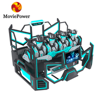 Equipo de Juego de Realidad Virtual Comercial, Simulador de Cine Volador 9D, Juegos de Realidad Virtual Multijugador, Máquina de Juegos de Realidad Virtual para Parques de Atracciones