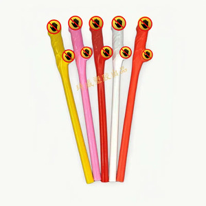 Pajitas para Fiestas Individuales Qiwei de 200 mm, Moldeadas por Soplado, Grado Alimenticio, Color Personalizable para Decoración de Bares y Fiestas - Product Image 1