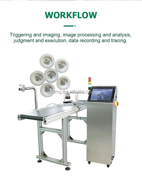 HD Camera AI Vision System Industrial Data Collection Software GS1 Compliant Expiry Date Inspection for Packages Boxes
