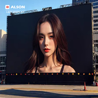 Letrero Publicitario LED de Gran Escala con Conexión Inalámbrica ALSON, Pantalla LED Fija para Exteriores, Montada en Edificios