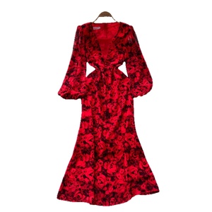 In Puff Tay Áo Cho Phụ Nữ Mùa Thu Giảm Béo Và Mỏng Phù Hợp Trọng Lượng Nhẹ Trưởng Thành Điều Hành Phong Cách Độc Đáo Tinh Tế Dài Ăn Mặc - Product Image 6