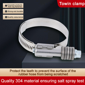 Thép không gỉ liên tục căng thẳng Ống kẹp nhiệm vụ nặng nề Worm Gear Hose kẹp Mỹ loại ống Ống kẹp - Product Image 4