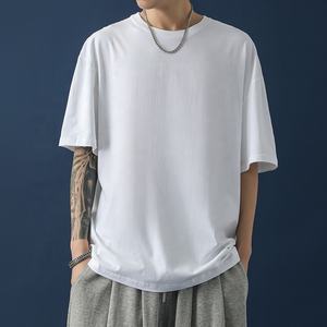 Vente en gros Streetwear homme avec logo personnalisé T-shirts vintage en vrac T-shirt vierge surdimensionné 100% coton - Product Image 3