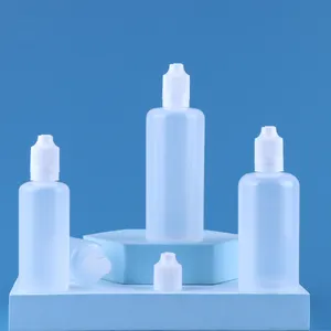 Flaconi contagocce in plastica PE spremere olio essenziale con tappo antimanomissione a prova di bambino