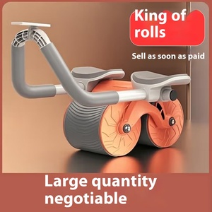 Roue abdominale à rebond automatique Équipement de fitness à domicile avec support de coude Support <span class=keywords><strong>plat</strong></span> pour brûler les graisses Slim Belly Made ABS PVC - Product Image 3