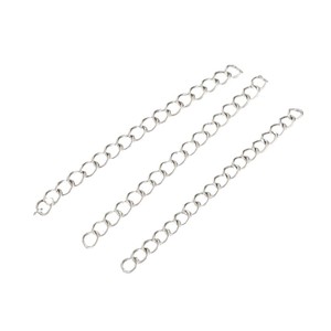 Cadena de extensión de acero inoxidable, accesorio de joyería en oro y plata para collar, pulsera, cadena de repuesto para bricolaje. - Product Image 5