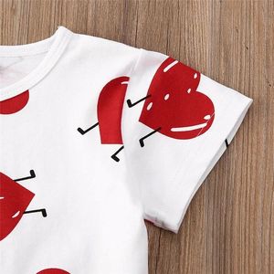 ชุดกระโปรง<span class=keywords><strong>หนัง</strong></span> PU สี<span class=keywords><strong>แดง</strong></span>เสื้อยืดน่ารักสำหรับเด็กผู้หญิงวัยหัดเดินเสื้อผ้าฤดูร้อน - Product Image 5