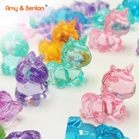 Licorne en acrylique pour enfants, bricolage, jouets d'artisanat, gâteau et Cupcake Toppers, Mini Figurines licorne pour fête, décoration de mariage