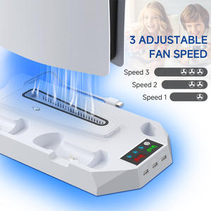 Base de Refrigeración Multifunción para PS5 PRO Slim con Ventilador DE UHD, Nueva Generación de Ventiladores, Controlador de Carga, Accesorios para Juegos - Product Image 4