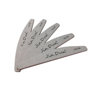 Chất lượng cao nhiều grits Nail tập tin tùy chỉnh in nửa mặt trăng bọt tập tin có thể giặt màu xám tập tin biểu tượng tùy chỉnh nhà máy giá - Product Image 5