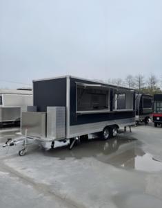 Chariot de restauration mobile avec plaque chauffante à gaz et évier, chariot alimentaire mobile résistant à la rouille pour la vente de <span class=keywords><strong>tacos</strong></span>, bonbons et chips - Product Image 6