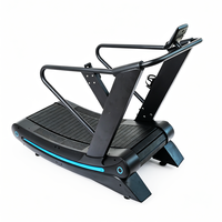Simulateur de course à courbe gravitaire avec plateau métallique, capacité de charge 150 kg, frein magnétique, affichage LED, vitesse 1-20 km/h, pour studio HIIT