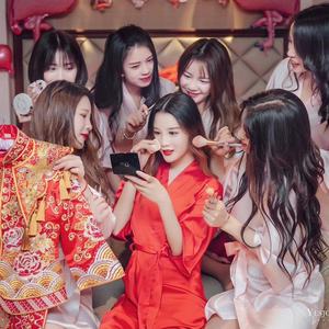 Chemise de nuit brodée Sexy pour femmes pour la mariée d'été <span class=keywords><strong>Robe</strong></span> de demoiselle d'honneur Bestie Party Zodiac Year Wedding Ceremony Party Supplies - Product Image 2