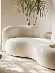 Morden ensemble de meubles de maison modulaires personnalisés canapé <span class=keywords><strong>intérieur</strong></span> doux lin cuir velours tissu canapés de salon - Product Image 6