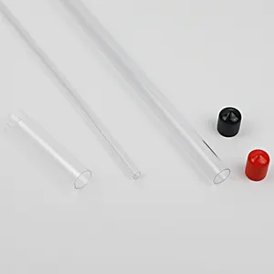 قلم تغليف أسطواني من البلاستيك pvc/أنابيب شفافة لامعة