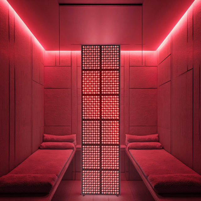 LED Standing Red Light Therapy Sauna Bed for Full Body Skin Care-Home Use US Plug