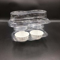 Boîte de rangement jetable dorée à neuf compartiments en plastique de qualité alimentaire pour desserts, pain et pâtisseries – Solution d'emballage haut de gamme