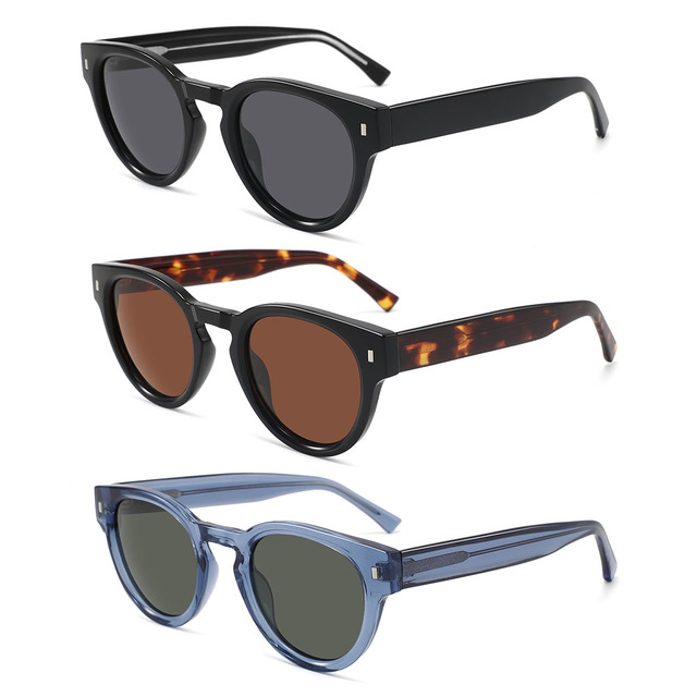 Fashion Brand Designer TR90 High End Customize Logo Polarized Sun Shades Glasses Women Vintage Acetate Sunglasses