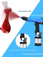 Machine de flocage électrostatique haute tension pour l'intérieur des voitures, pistolet de pulvérisation manuel de petite taille avec garantie de 4 ans, fabriqué en Chine