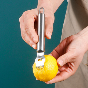 Rallador de limón de acero inoxidable, pelador de cítricos, herramienta de cocina multifuncional para naranja y lima - Product Image 3