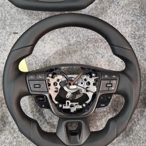 พวงมาลัยคาร์บอนหุ้มหนังครึ่งวงแบบ <span class=keywords><strong>GR</strong></span> Style สำหรับรถยนต์โตโยต้า โคโรลล่า ฟอร์จูนเนอร์ อัลติส เอฟเจ แลนด์ ครุยเซอร์ แอลซี200 300 วีทซ์ ซีอาร์ ทาโคมา - Product Image 5