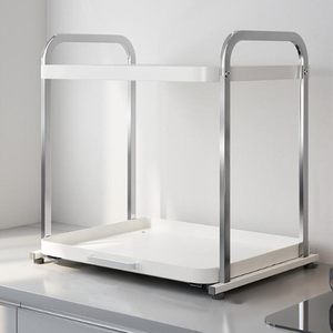 Estante Metálico Extraíble para Horno de Microondas, Estante para Arrocera de Cocina, Estante Multifuncional para Electrodomésticos de Encimera - Product Image 3