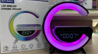 Cadeau d'affaires promotionnel, portable, alimenté par énergie solaire DC pour haut-parleur V2.0, autonomie de la batterie de 15 à 20 heures, support de téléphone LED RGB, radio FM 6