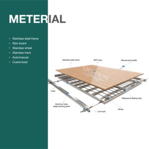 Cubierta para Piscina de Acero Inoxidable SS304 de Alta Resistencia YOLO-POOL, <span class=keywords><strong>Construcción</strong></span> Duradera, Fácil Instalación, Evaporación del Agua - Product Image 4