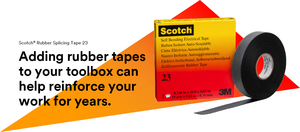 3 M 23 Empalme de goma <span class=keywords><strong>Cinta</strong></span> autofusible para aislamiento de cables - Product Image 4