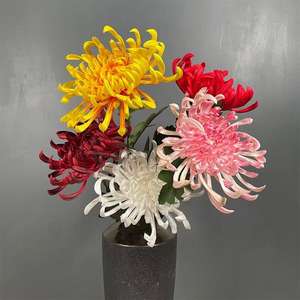 Chrysanthème simulé, branche unique, fleur artificielle, décoration de la maison, décoration de scène de mariage, décoration d'hôtel - Product Image 1