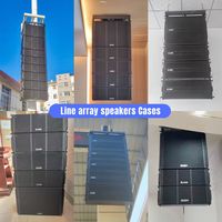 Juego de combinación de altavoces Coaxial Single 10 Inch Professional Active Line Array para sistema de escenario de espectáculo al aire libre
