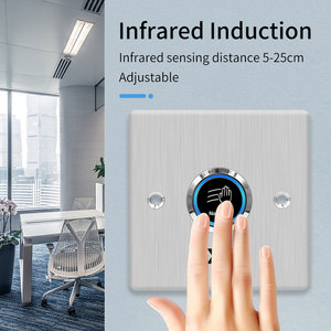 Không Tiếp Xúc Hồng Ngoại Không Có Cảm Ứng Nút Thoát IR Cửa Khóa Phát Hành Chuyển Đổi Nút Kim Loại Cho Kiểm Soát Truy Cập Hệ Thống Ngoài Trời Không Thấm Nước - Product Image 2