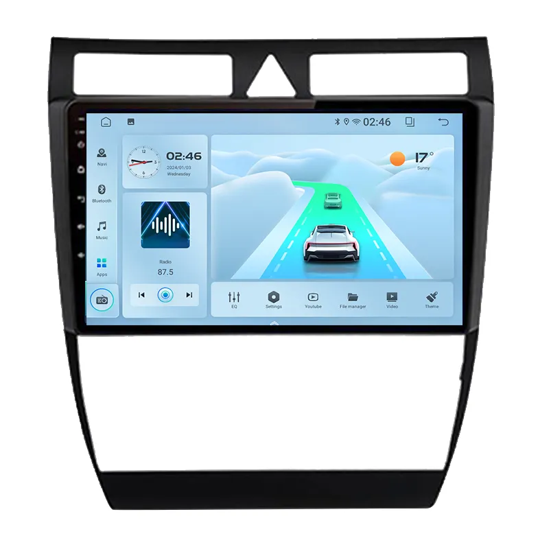 5G Wifi 6 Draadloze Chip Auto Radio Speler Voor Audi A6 97-04 Dvd Gps Navigatie Bt5.4 Android Auto Draadloze Carplay