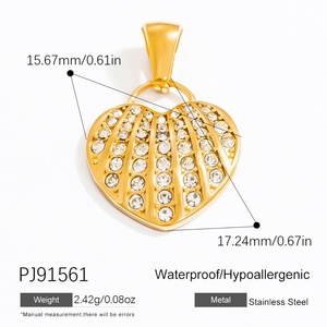 Collar de Joyería DIY para Mujer, Hecho a Mano, Chapado en Oro de 18K, Acero Inoxidable, Colgante de Lujo Ligero, Dijes de Moda - Product Image 6