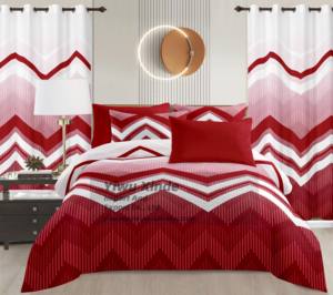 Ensemble de literie floral de luxe Collection de draps de lit King Size 8 pièces avec <span class=keywords><strong>drap</strong></span> et <span class=keywords><strong>drap</strong></span> housse pour la conception moderne de la chambre principale - Product Image 2